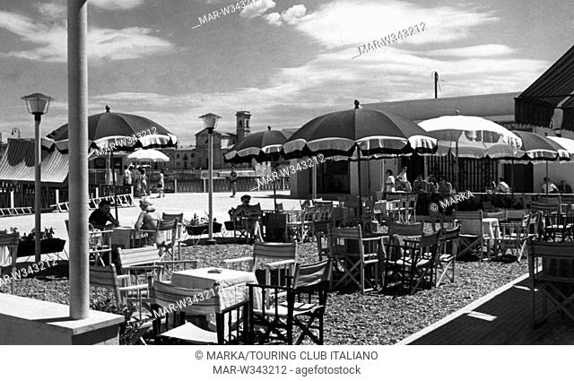 toscana, livorno, stabilimento balneare acquaviva, 1920-30 // tuscany, livorno, acquaviva bathhouse, 1920-30