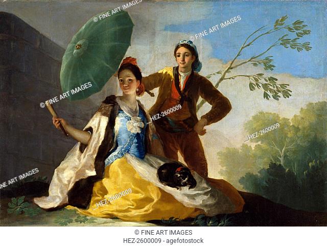 The Parasol, 1777. Found in the collection of the Museo del Prado, Madrid