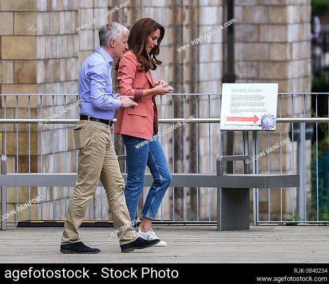Catherine Duchess of Cambridge visits the Natural History Museum in London. During the visit she was shown around the Urban Nature Project by musuem director Dr