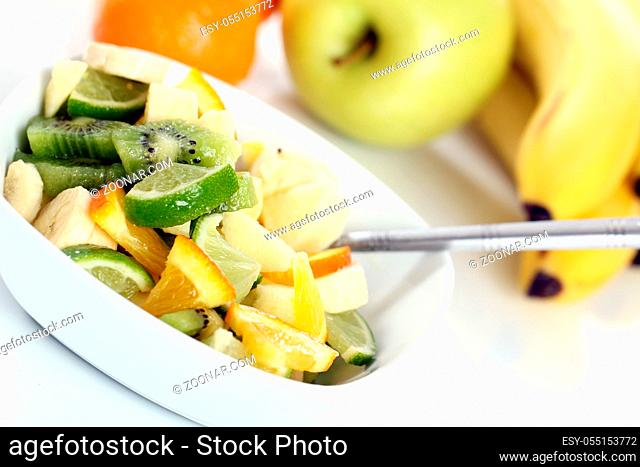 Close up of fresh fruit salad