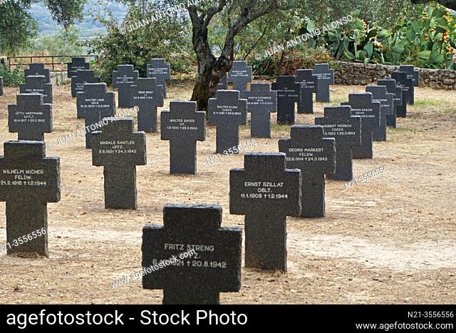 German Cemetery for the military men fallen on Spanish soil or off the Spanish coast during the first and the second world war