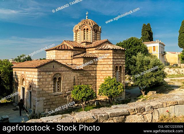 Greece, Athens, Exterior of Church of the Holy Apostles