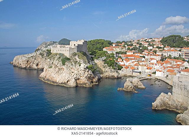 St Lawrence Fort from the Old Town Wall, Dubrovnik, Croatia