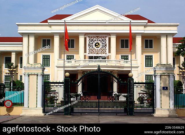 Communist palace in central Hanoi, north Vietnam