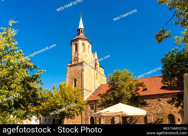 Germany, Lower Saxony, Brunswick, Bell tower of Saint¶ÿMagnus¶ÿChurch