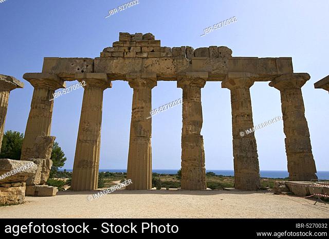 Temple E, Temple of (Hera), Selinunte, Province of Trabant, Sicily, Italy, Europe
