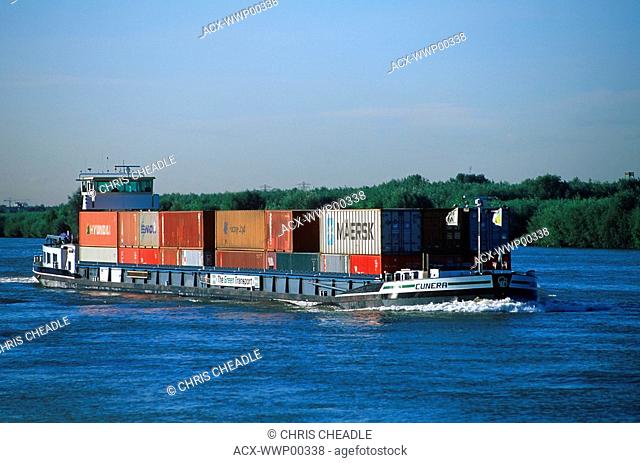 Netherlands, Holland, commercial barge transport