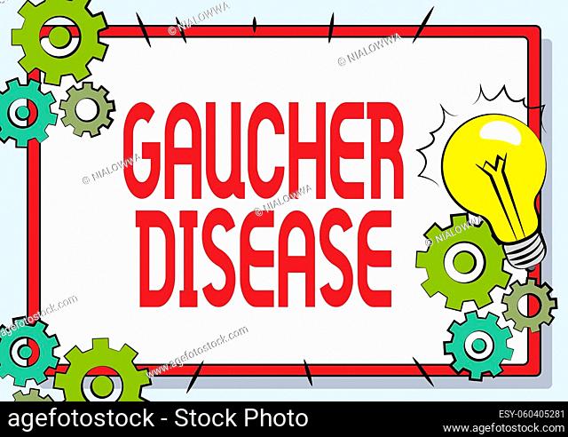 Conceptual display Gaucher Disease, Concept meaning autosomal recessive inherited disorder of metabolism Fixing Old Filing System, Maintaining Online Files