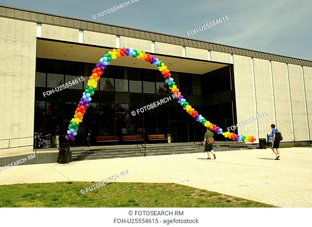 Villanova, PA, Pennsylvania, Villanova University, Kennedy Hall, balloons, graduation, spring festival, school event
