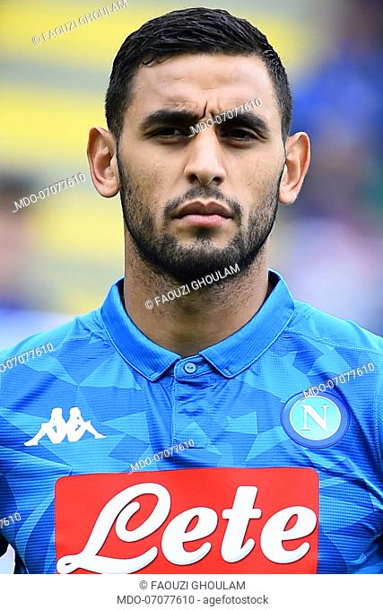 Napoli football player Faouzi Ghoulam during the match Frosinone-Napoli in the Benito Stirpe stadium, Frosinone (Italy) April 28th, 2019