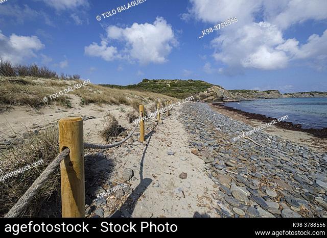 Tortuga beach, s'Albufera des Grau Natural Park, Menorca, Balearic Islands, Spain