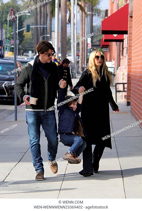 Rachel Zoe spotted out with her husband Rodger Berman and their sons, Kaius and Skyler Berman, in Beverly Hills Featuring: Rachel Zoe, Skyler Berman