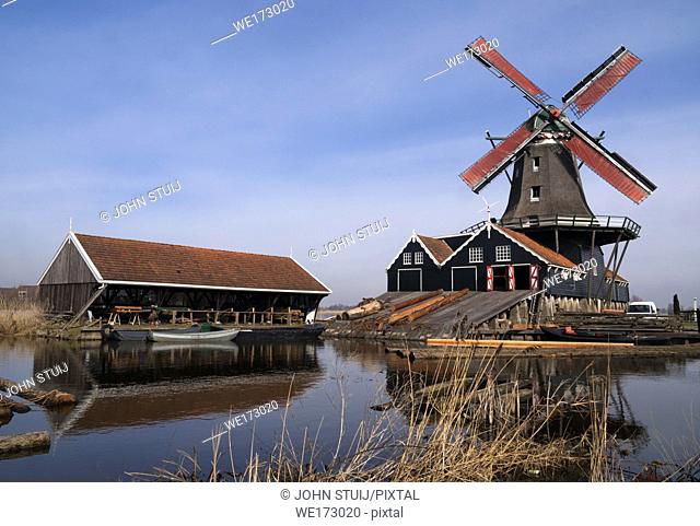 Sawing mill de Rat in IJlst in the Dutch province Friesland