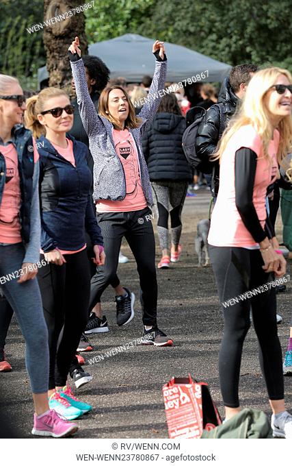 Celebrities take part in Lady Garden 5K Fun Run in aid of Silent No More Gynaecological Cancer Fund in Battersea Park Featuring: Melanie C Where: London