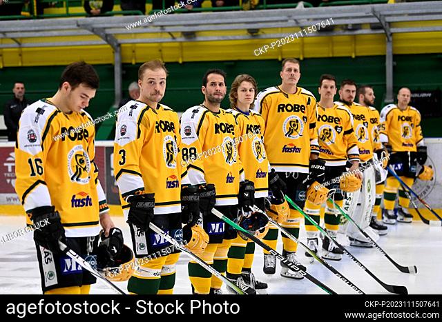 Match of the 21st round of the 1st Czech Republic Hockey League: VHK ROBE Vsetin - HC Banik Sokolov, was held in Vsetin, Czech Republic, on November 15, 2023