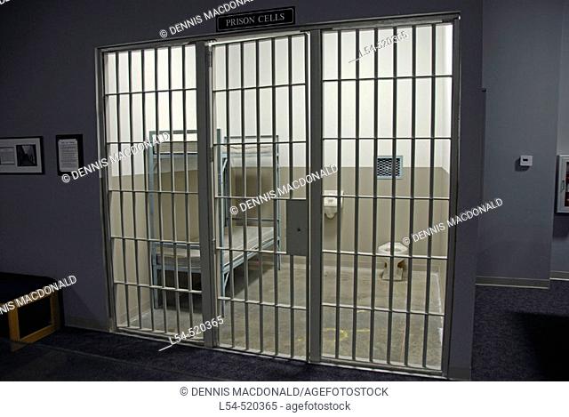 Jail cell at American Police Hall of Fame Titusville Florida FL