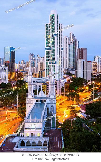 Skyline, Panama City, Panama, Central America, America