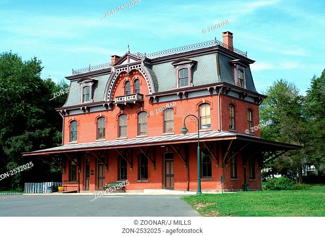 A Old railroad station in Hopewell New Jersey