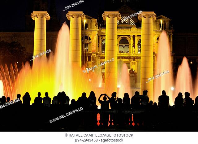 Magic Fountain of Montjuïc, Font Mágica de Montjuic, constructed for the 1929 Barcelona International Exposition, designed by Carles Buigas