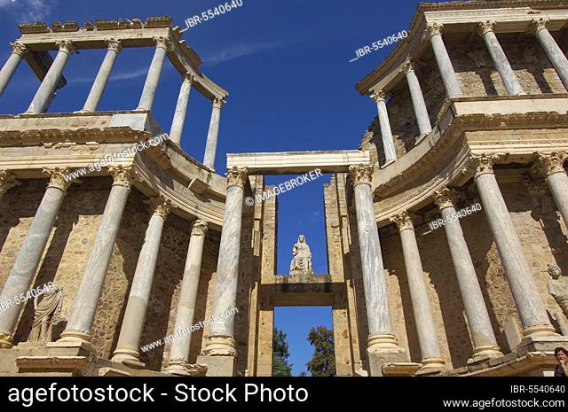 Merida, Roman Theatre, Badajoz Province, Extremadura, Spain, Europe