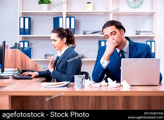 The two employees suffering at workplace