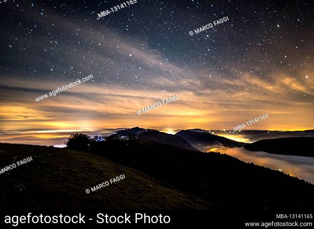 At night on the Jura heights