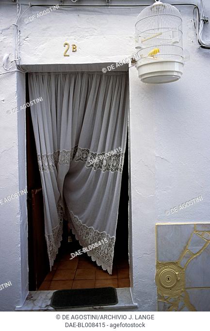 Entrance to a house in the city of Elvas (Unesco World Heritage List, 2012), Alentejo, Portugal