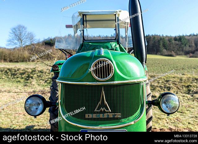 Breuberg, Hessen, Germany, Deutz D 40 L tractor, displacement 2550 ccm, 35 HP. Permanent year 1964