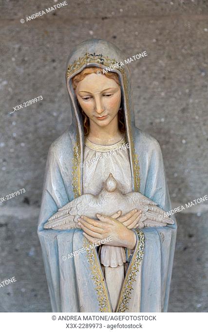 Statue of Mary. Rocca di Papa. Italy