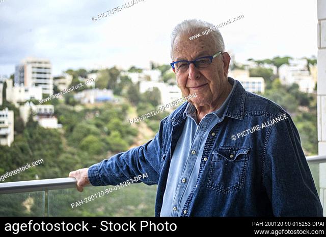 20 January 2020, Israel, Haifa: The 87-year-old Holocaust survivor, Naftali Fuerst, poses for a picture at his home in Haifa