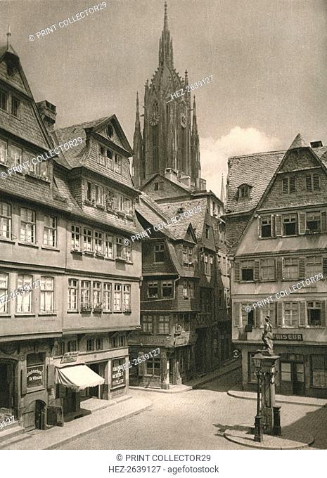 'Frankfurt a. Main. Saalgasse - Cathedral Tower', 1931. Artist: Kurt Hielscher