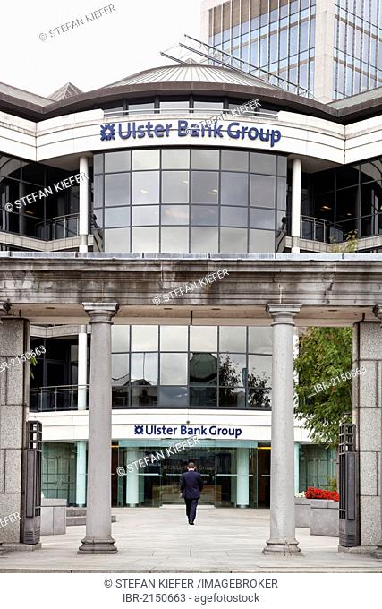 Headquarters of the Ulster Bank Group in the financial district in Dublin, Ireland, Europe