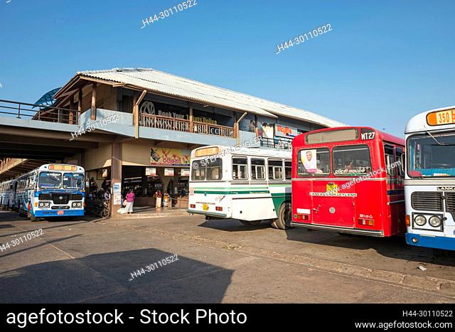 Sri Lanka, Southern Province, Sud du Sri Lanka, Süd Sri Lanka, South Sri Lanka, Matara, ville, Stadt, city, station de bus, Bushaltestelle, bus station