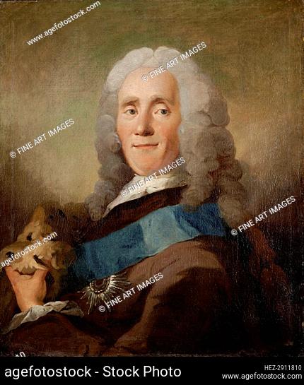 Portrait of Johan Ludvig von Holstein (1694-1763), Danish Minister of state, before 1757. Creator: Pilo, Carl Gustaf (1711-1793)