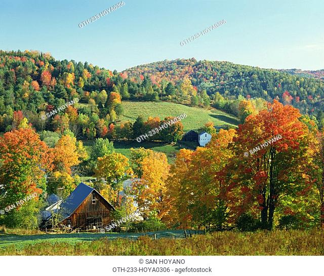 New England in Autumn, Vermont, USA