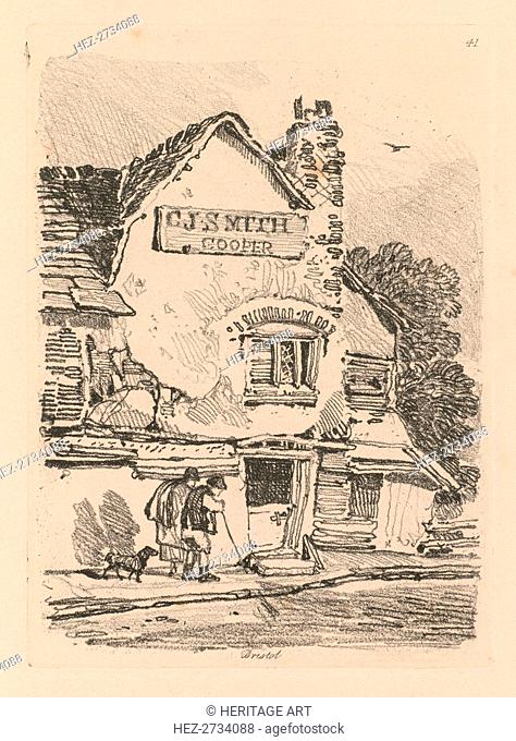 Liber Studiorum: Plate 41, House at Bristol, 1838. Creator: John Sell Cotman (British, 1782-1842)