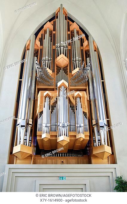 Pipe organ in the Hallgrímskirkja church, Reykjavik, Iceland