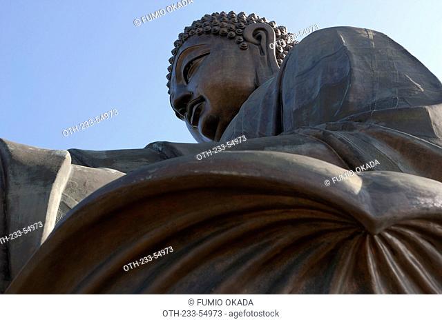 Giant Buddha statue, Po Lin Monastery, Lantau Island, Hong Kong
