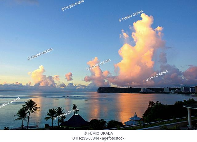 Overlooking the ocean from Marriott Resort and Spa, Tumon Beach, Guam