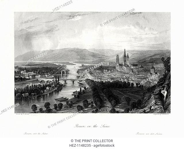 Rouen on the Seine, France, 1875