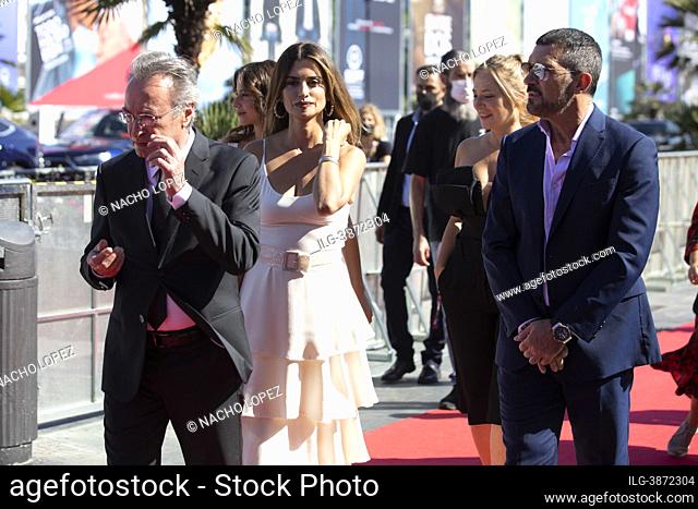 Antonio Banderas, Penelope Cruz and Oscar Martinez attends to 'Competencia Oficial' (Official Competition) premiere during the 69th San Sebastian International...