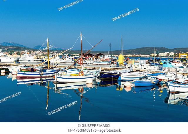 Italy, Sardinia, Golfo Aranci, the fishermen harbor