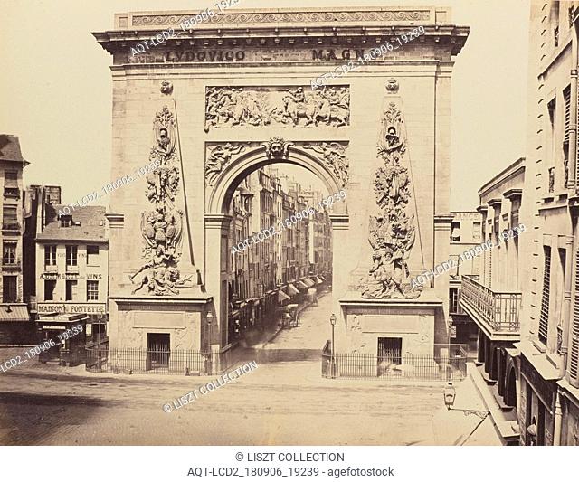 Porte St. Denis (No. 35); Édouard Baldus (French, born Germany, 1813 - 1889); Paris, France; 1860s; Albumen silver print