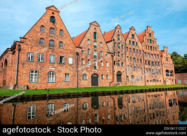 The old salt storehouses are located in the heart of the Hanseatic city of Lübeck at the salt harbour