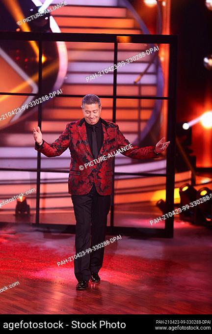 23 April 2021, North Rhine-Westphalia, Cologne: Joachim Llambi, member of the jury, comes on stage for the seventh RTL show of Lets Dance