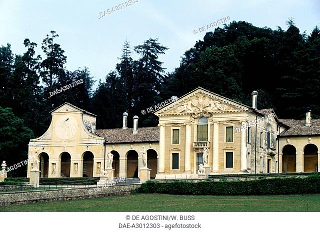 Villa Barbaro, 1554-1560, by Andrea Palladio (1508-1580) (UNESCO World Heritage List, 1996), Maser, Veneto. Italy, 16th century