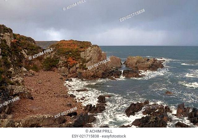 rocky coast in Scotland