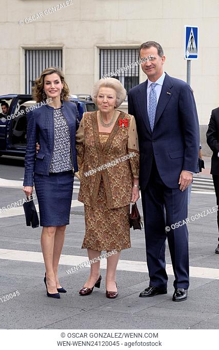 Spanish Royals attend the 'El Bosco' 5th Centenary Anniversary Exhibition Featuring: King Felipe VI of Spain, Queen Letizia of Spain