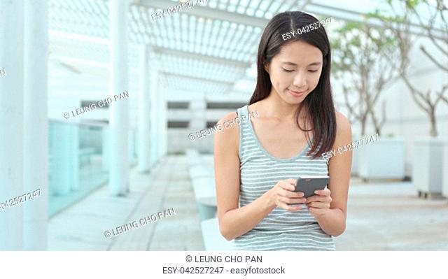 Woman use of smart phone