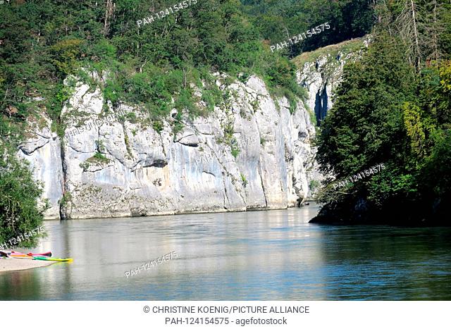 Danube Gorge at Weltenburg (04. September 2019) | usage worldwide. - Weltenburg/Bayern/Germany